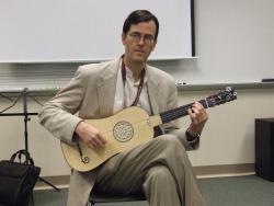 Jeffrey George with baroque guitar